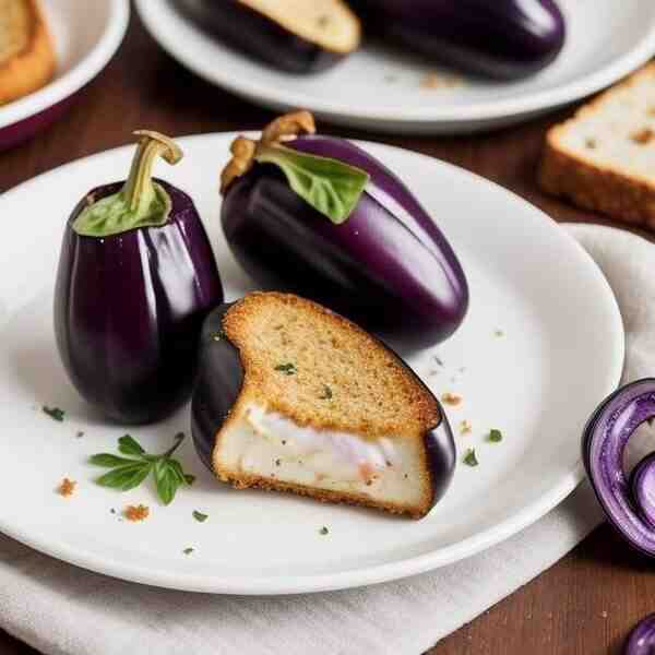 Фаршированные баклажаны под хрустящей хлебной корочкой